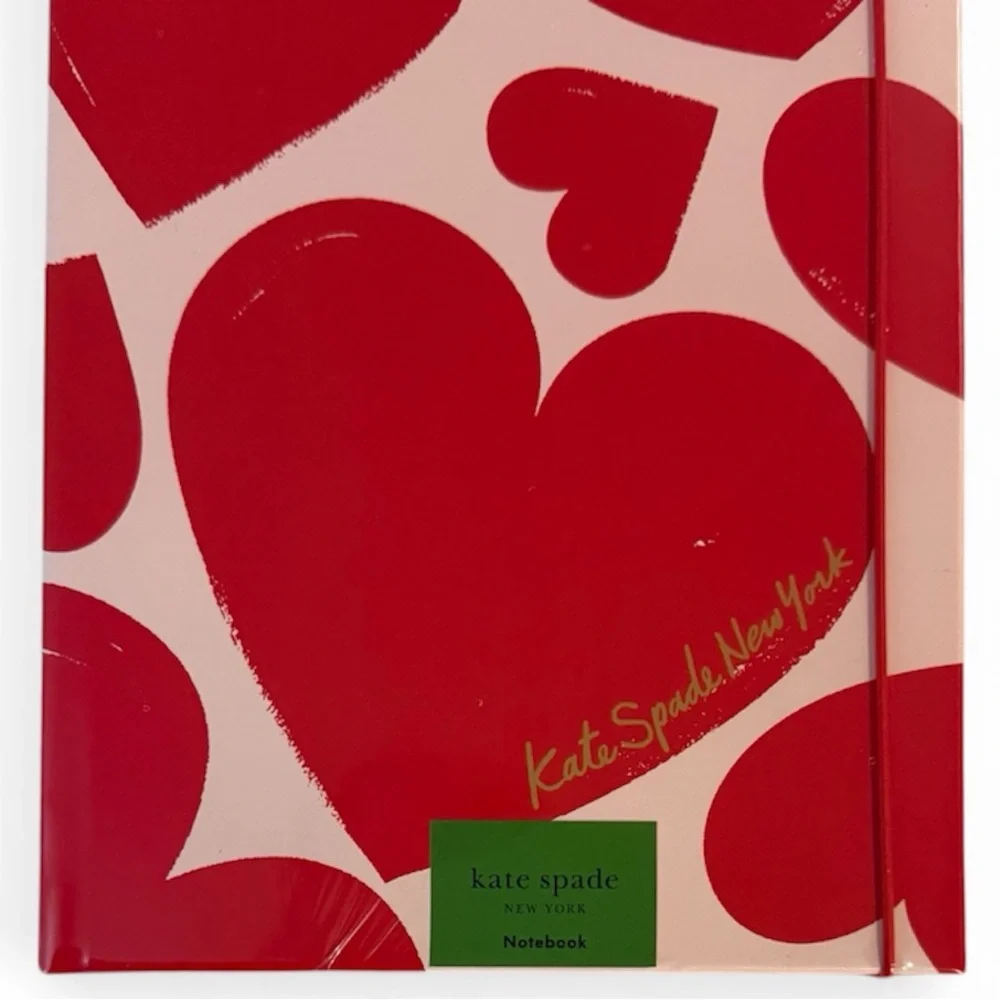 Kate Spade New York Sweet Hearts Take Note Extra Large Notebook in Blush